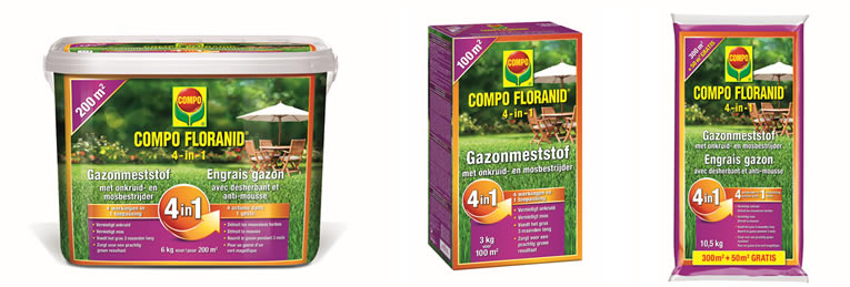 COMPO Floranid Gazonmeststof 4 in 1